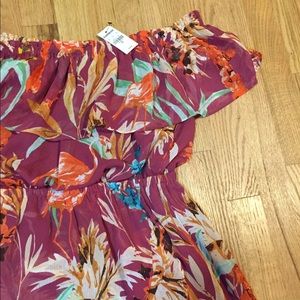 NWT! EXPRESS | Off The Shoulder Ruffle Maxi Dress